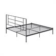 Pemberly Row Modern / Contemporary Metal Bed Black Finish in King