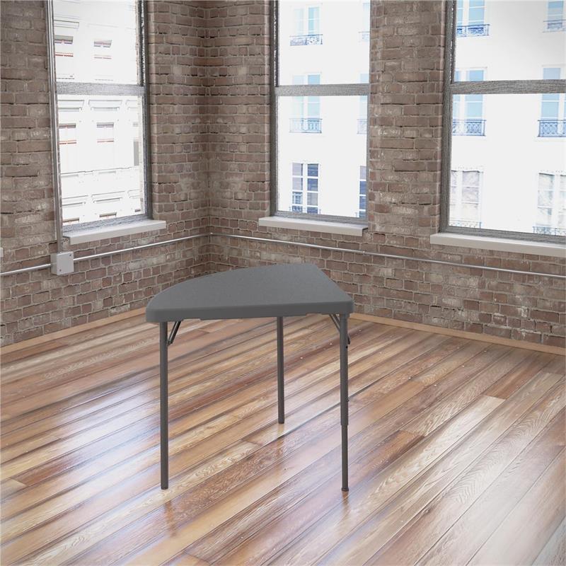 Pemberly Row Modern / Contemporary Folding Table in Gray 2-Pack