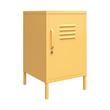 Pemberly Row Modern / Contemporary Metal Locker End Table in Yellow