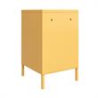 Pemberly Row Modern / Contemporary Metal Locker End Table in Yellow