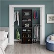 Pemberly Row Modern Closet Storage System in Espresso Finish