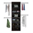 Pemberly Row Modern Closet Storage System in Espresso Finish