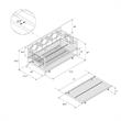 Pemberly Row Modern Twin Daybed with Trundle in White Metal Finish