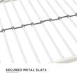 Pemberly Row Modern Twin Daybed with Trundle in White Metal Finish