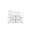 Pemberly Row Modern Twin Daybed with Trundle in White Metal Finish