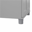 Pemberly Row Modern Storage Cabinet with Drawer in Dove Gray