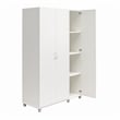 Pemberly Row Modern 3 Door Wardrobe with Clothing Rod in White