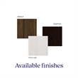 Pemberly Row Engineered Wood Single Side Cabinet for Wall Beds in Walnut