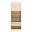 Pemberly Row Transitional Single Side Cabinet for Wall Beds in Light Oak