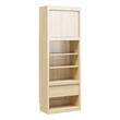 Pemberly Row Transitional Single Side Cabinet for Wall Beds in Light Oak