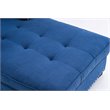 Pemberly Row Modern Linen Fabric Indoor Chaise Lounge in Blue