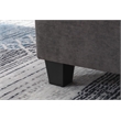 Pemberly Row 5pc Modern Solid Wood Modular Sectional Sofa Couch in Dark Gray