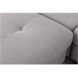 Pemberly Row 6pc Modern Solid Wood Modular Sectional Sofa Couch in Light Gray