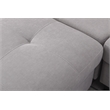 Pemberly Row 7 Piece Solid Wood & Soft Fabric Sofa Set in Ash Gray Finish