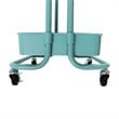 Pemberly Row 2-Tier Table Top Plastic Storage Trolley Rolling Cart in Blue