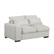 Pemberly Row Fabric Modular Sectional Sofa & Chaise w/2 Ottomans in Beige