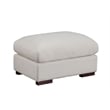 Pemberly Row Fabric Modular Sectional Sofa & Chaise w/2 Ottomans in Beige