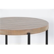 Pemberly Row Traditional Solid Wood Round 28