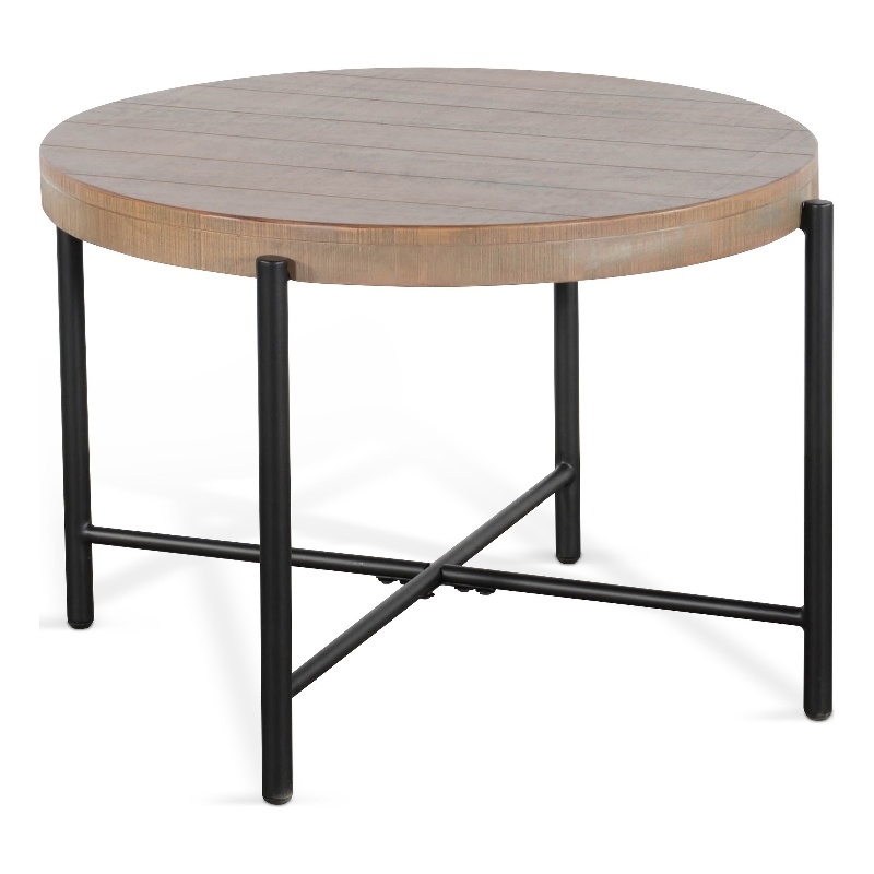 Pemberly Row Traditional Solid Wood Round 28
