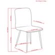 Pemberly Row Mid-Century Dining Chair (Set of 2) in Dark Gray Velvet Fabric