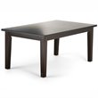 Pemberly Row 7 -Piece Wood Dining Set with 6 Dining Chairs in Black