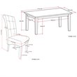 Pemberly Row 7 -Piece Wood Dining Set with 6 Dining Chairs in Black