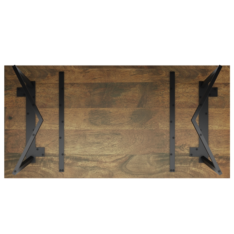 Pemberly Row Solid Wood & Metal72x36