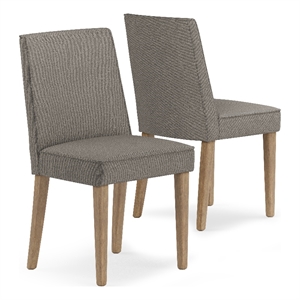 Pemberly Row Modern / Contemporary Dining Chair in Taupe Finish