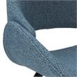 Pemberly Row Modern Solid Wood Dining Chair in Denim Blue Finish