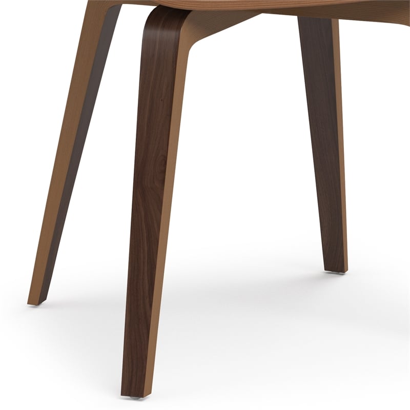 Pemberly Row Modern Bentwood Dining Chair in Light Turquoise Blue