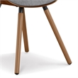 Pemberly Row Mid-Century Modern Faux Leather Dining Chair in Gray