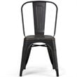Pemberly Row Modern Solid Wood 7 Piece Watkins Dining Set in Black