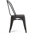 Pemberly Row Modern Solid Wood 7 Piece Watkins Dining Set in Black