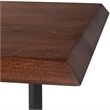 Pemberly Row Modern Solid Wood 7 Piece Watkins Dining Set in Black