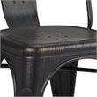 Pemberly Row Modern Solid Wood 7 Piece Watkins Dining Set in Black