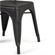 Pemberly Row Modern Solid Wood 7 Piece Watkins Dining Set in Black