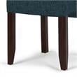 Pemberly Row Tufted Chair (Set of 2) in Denim Blue Linen Look Fabric