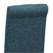 Pemberly Row Tufted Chair (Set of 2) in Denim Blue Linen Look Fabric