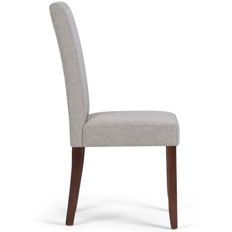 Pemberly Row Dining Chair (Set of 2) in Cloud Gray Linen Look Fabric