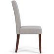 Pemberly Row Dining Chair (Set of 2) in Cloud Gray Linen Look Fabric