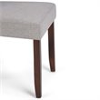 Pemberly Row Dining Chair (Set of 2) in Cloud Gray Linen Look Fabric