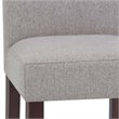 Pemberly Row Dining Chair (Set of 2) in Cloud Gray Linen Look Fabric