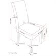 Pemberly Row Dining Chair (Set of 2) in Cloud Gray Linen Look Fabric