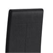 Pemberly Row Dining Chair (Set of 2) in Distressed Black Faux Leather