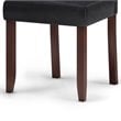 Pemberly Row Dining Chair (Set of 2) in Distressed Black Faux Leather