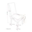 Pemberly Row Dining Chair (Set of 2) in Distressed Black Faux Leather
