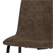 Pemberly Row Dining Chair (Set of 2) in Distressed Brown Faux Leather