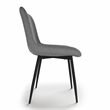 Pemberly Row Draper7Pc DiningSet with 6Dining Chairs in Gray&66