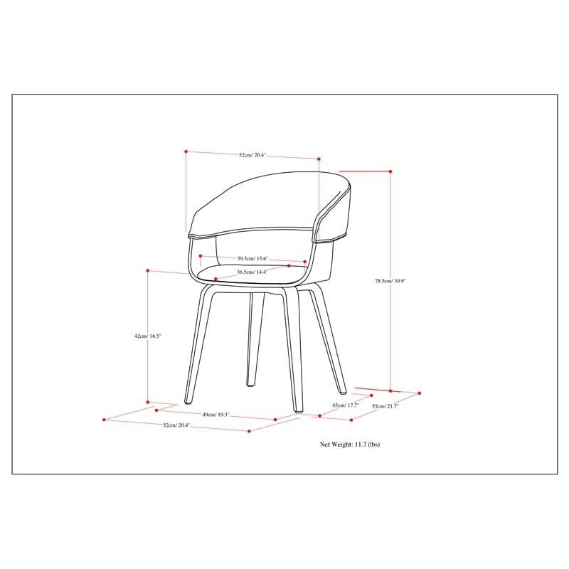 Pemberly Row Bentwood Dining Chair with Light Wood in Gray Polyester linen
