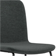 Pemberly Row Contemporary Dining Chair (Set of 2) in Charcoal Grey Woven Fabric